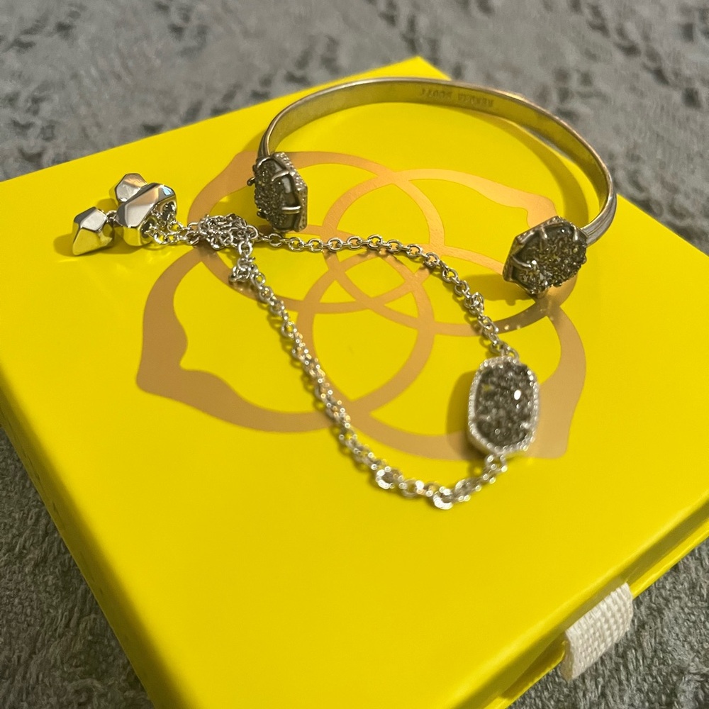 Elegant Silver Bracelet with Chain